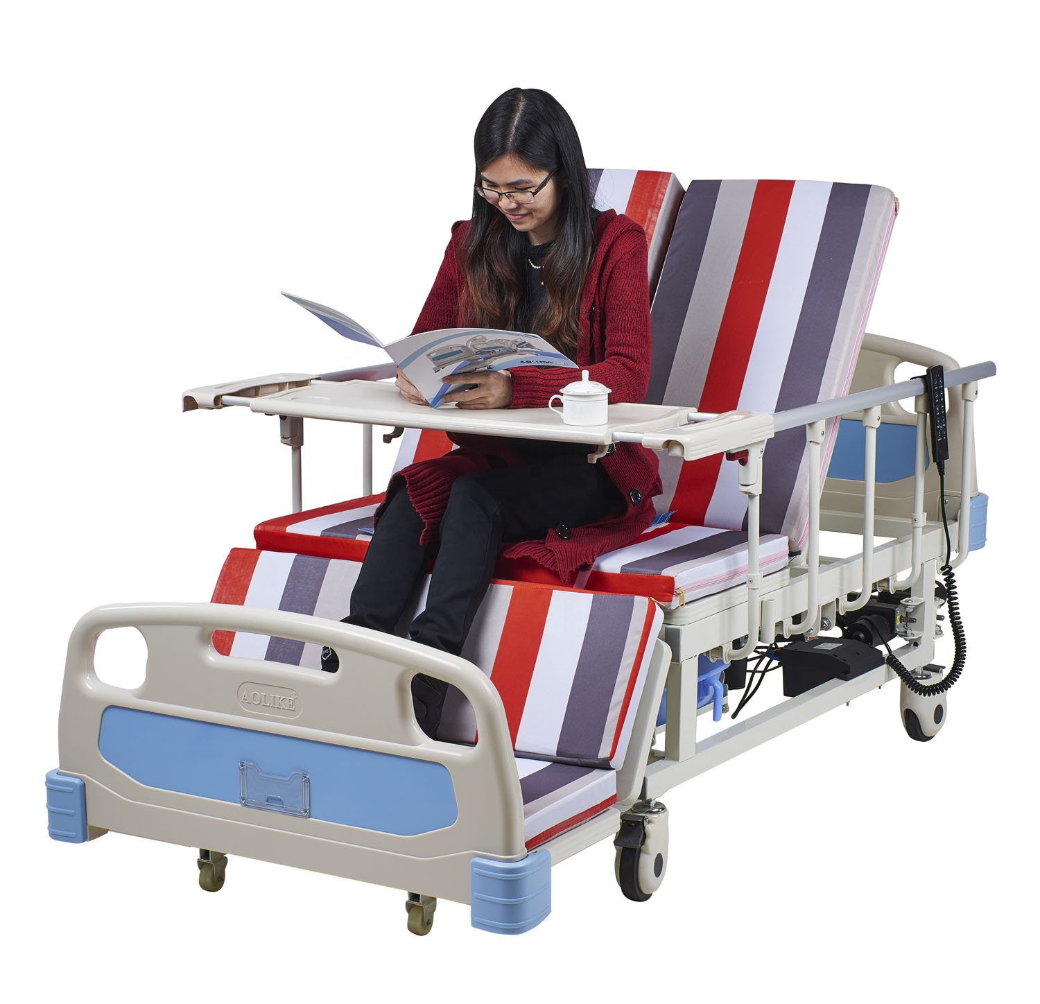 CE approve Electric Hospital Bed with Toilet/ Bedpan for Disabled Patient
