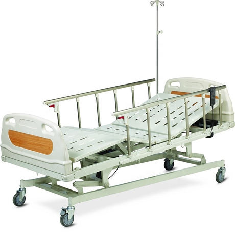 CE Certificated Cost-competitiveness 5 Function Electric Hospital Bed Metal Hospital Room 5-function Anti-rust 4 Motors ICU Room
