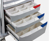 ABS Hospital Emergency Cart Emergency Trolley for Hospital Hospital Furniture 4 Silent Medical Castors 5 Drawers Easy Clean ISO