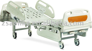 CE,FDA certificated 2 crank deluxe manual hospital bed