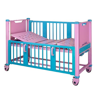 Two Crank Pediatric Hospital Bed with Adjustable Side Rails - ALK06-CH2F
