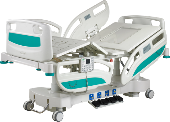 Multifunctional electric ICU hospital bed