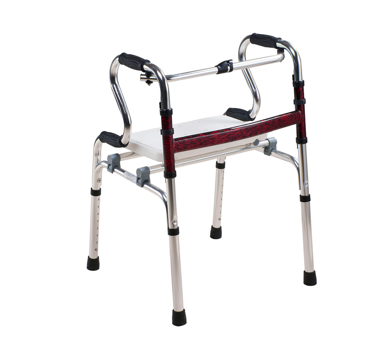 Walker with seat for elder person