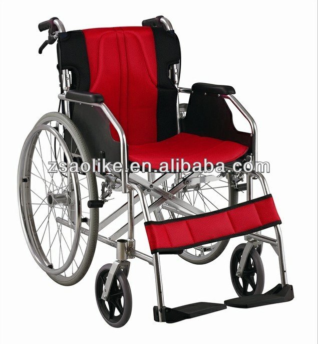 Aluminum manual wheelchair for the disabled