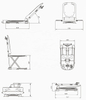IP66 Comfortable Electric Adjustable bath chair for disabled