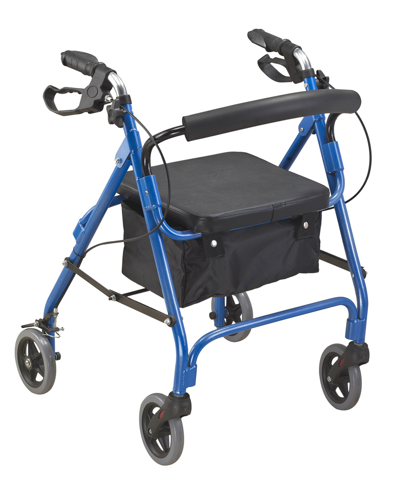 Lightweight and Foldable Rollator for Disabled and Elderly ALK322L Free Spare Parts Class I Convenient Universal OEM ODM LOGO