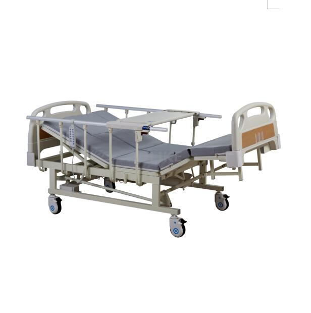 Electric commode care bed