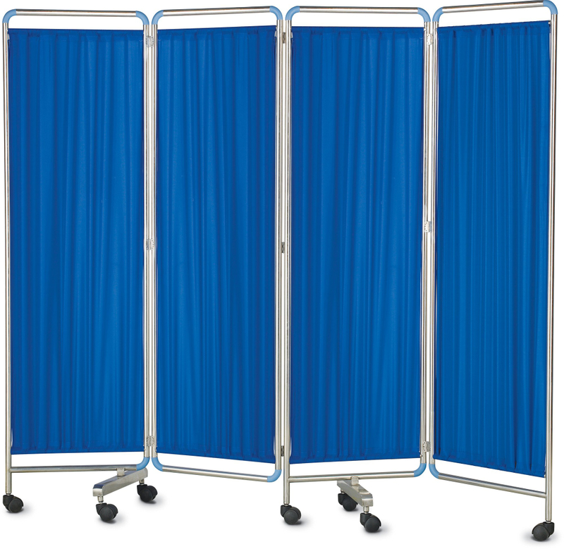 Stainless steel Four Section Medical Screen