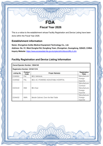  FDA Registration &amp; Device Listing 