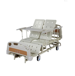 Manual commode care bed