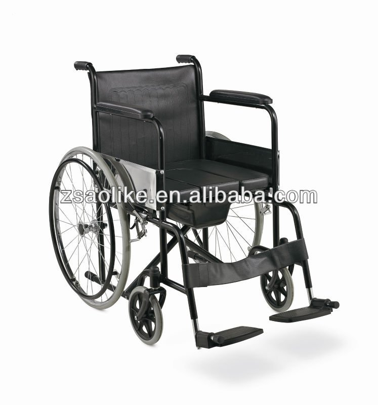 Cheap price folding commode wheelchair ALK608