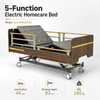 ALK-BM502HZZ adjustable height home care bed with 240 kg safe working load